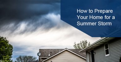 Precautions to take for a summer storm
