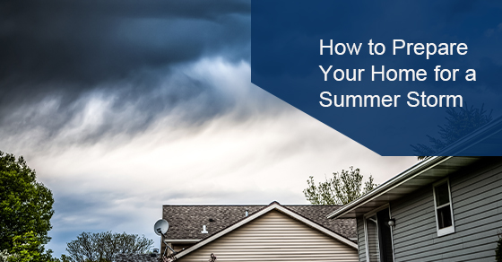 Precautions to take for a summer storm