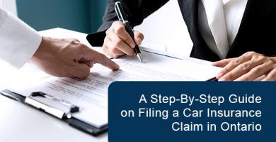 Filing a car insurance claim in Ontario